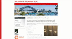 Desktop Screenshot of mklegal.com.au