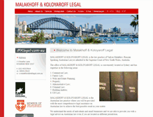 Tablet Screenshot of mklegal.com.au